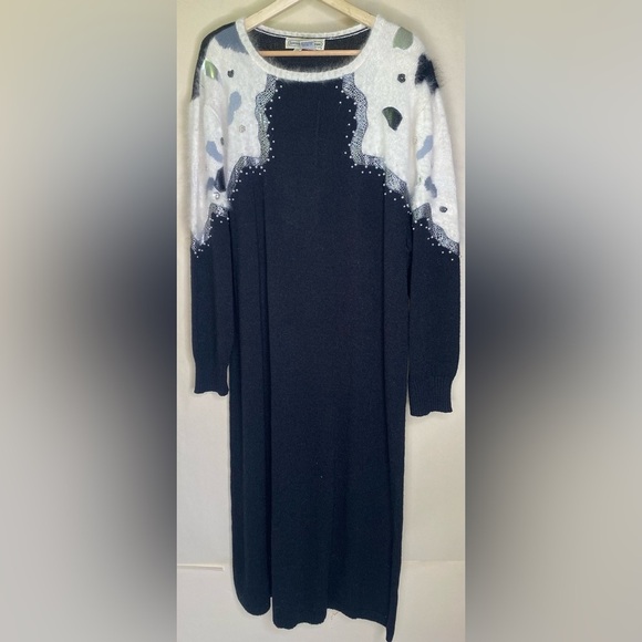 Vintage Angora Blend Long Sleeve Sweeter Dress Plus Size 3X - Picture 7 of 13